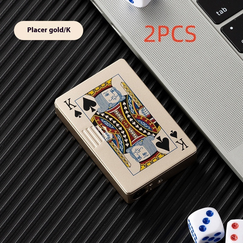 Pokerkarten Design Metall Feuerzeug