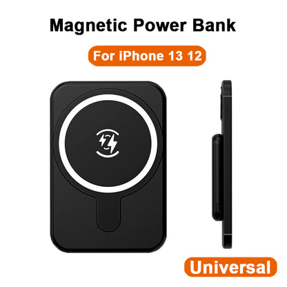 Mini magnetic power bank 5000mAh wireless