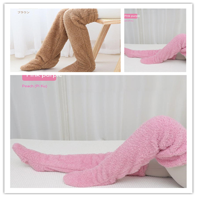 Overknee-Flauschig kältebeständige Socken
