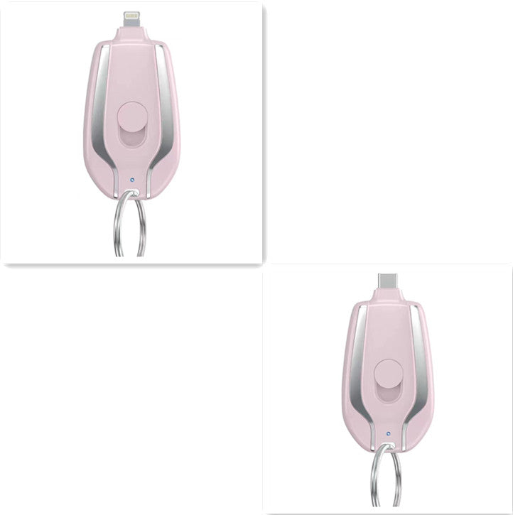 Wireless, portable 1500 mAh emergency power supply with key fob charging function, telescopic, small mobile power adapter