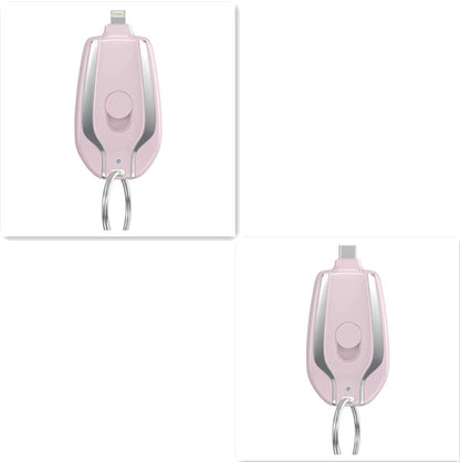 Wireless, portable 1500 mAh emergency power supply with key fob charging function, telescopic, small mobile power adapter