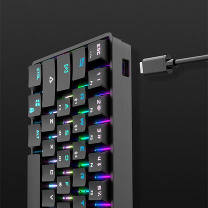 Kabellose Bluetooth-Tastatur mit farbigen PBT-Tastenkappen, mechanische Tastatur