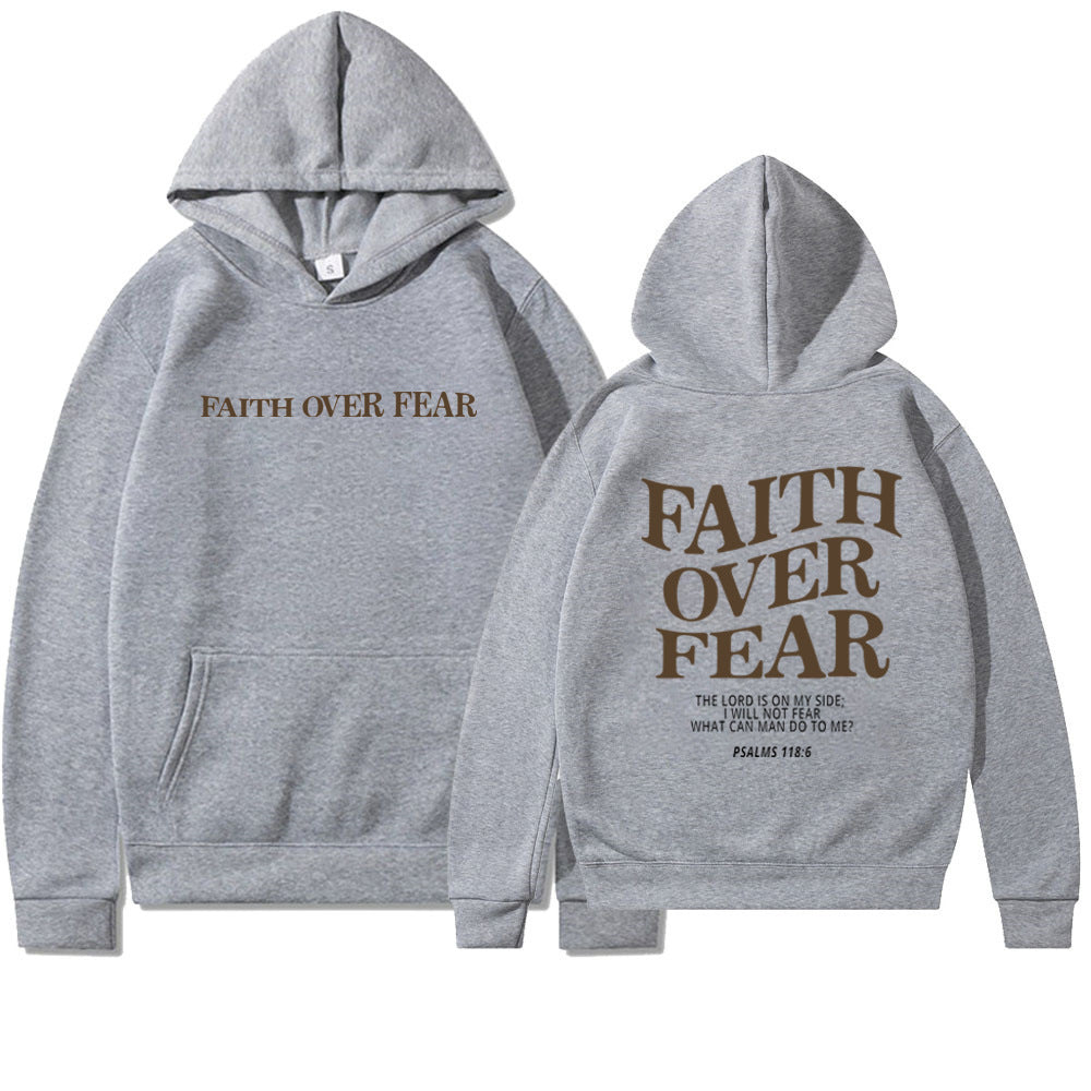 Glaube statt Angst Bibelvers Christlicher Hoodie