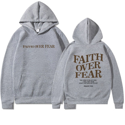 Glaube statt Angst Bibelvers Christlicher Hoodie