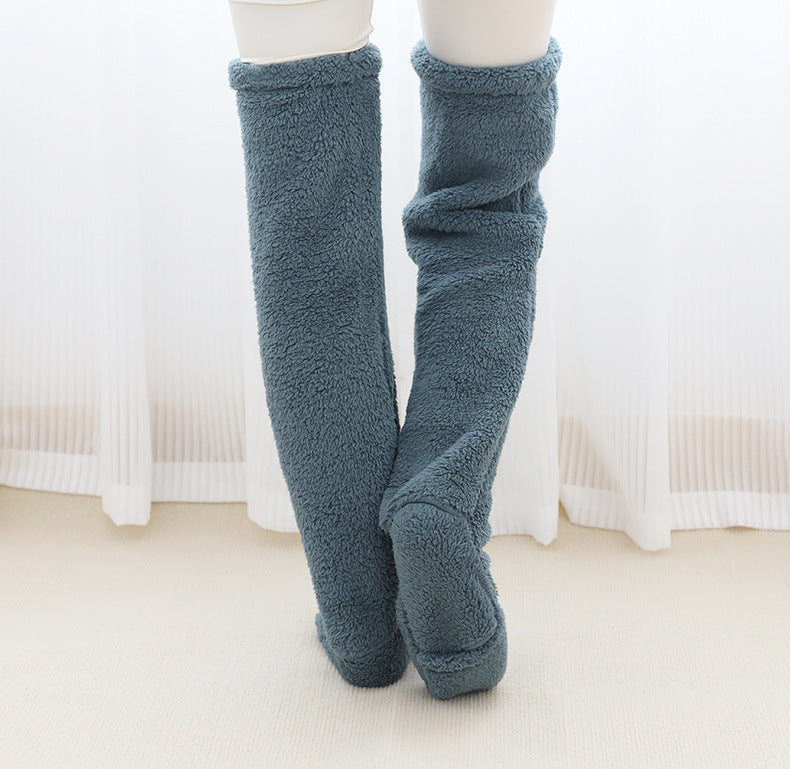 Overknee-Flauschig kältebeständige Socken