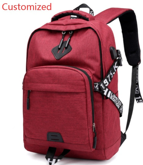 Laptop backpack with USB charging function 