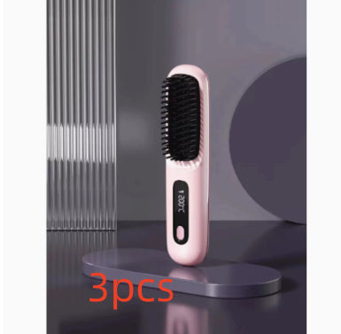 Kabellose USB-Ladefunktion 2-in-1-Haarglättungsbürste