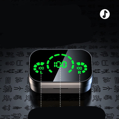 YD03 Wireless Bluetooth Compatible Headset TWS with Large, Intelligent Digital Display and Breathing Light Function