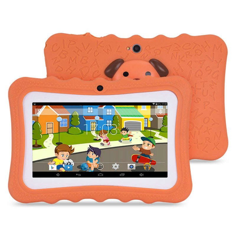 7-Zoll-Kinder-Tablet-Computer mit A33-Quad-Core-Prozessor, Cartoon-Design und Schülermotiven