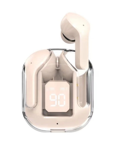 New transparent mini Bluetooth headset with digital display, ENC noise cancellation, wireless sports and music playback