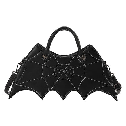 Halloween Spinnennetzform Batgirl Motiv Schultertasche