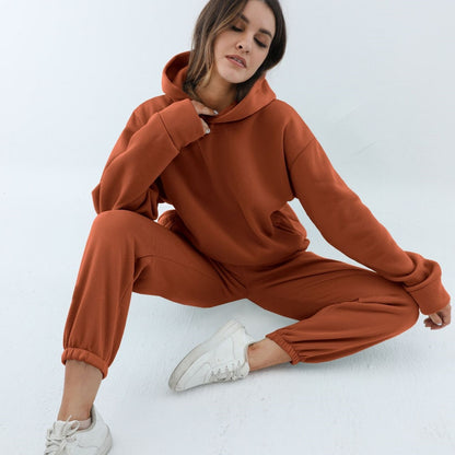 Women's Casual Hooded Two-Piece Hooded Tracksuit