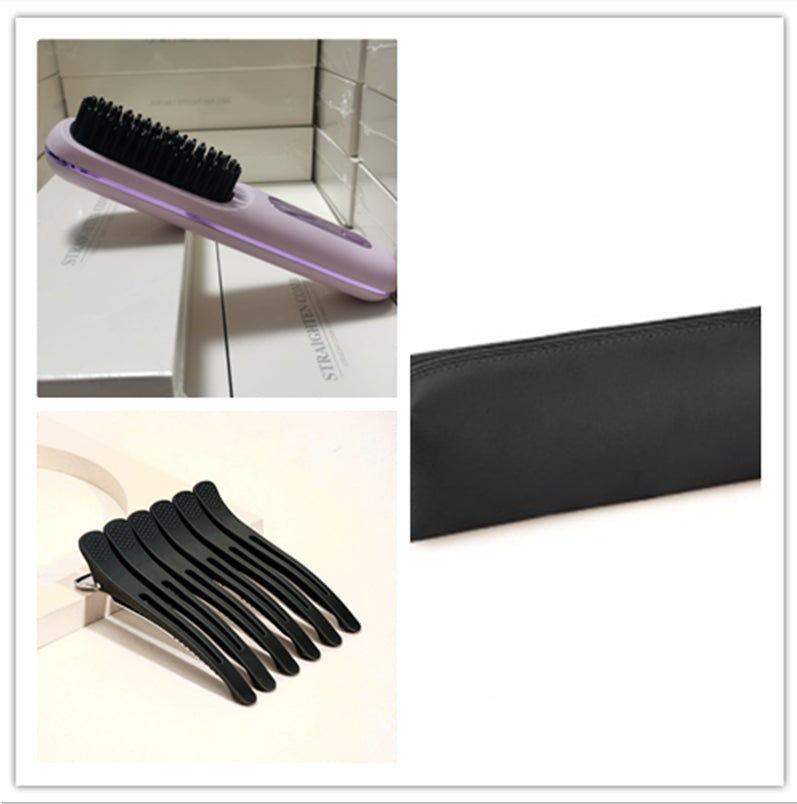 Kabellose USB-Ladefunktion 2-in-1-Haarglättungsbürste
