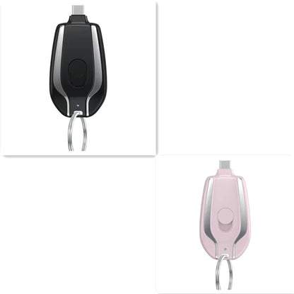 Wireless, portable 1500 mAh emergency power supply with key fob charging function, telescopic, small mobile power adapter