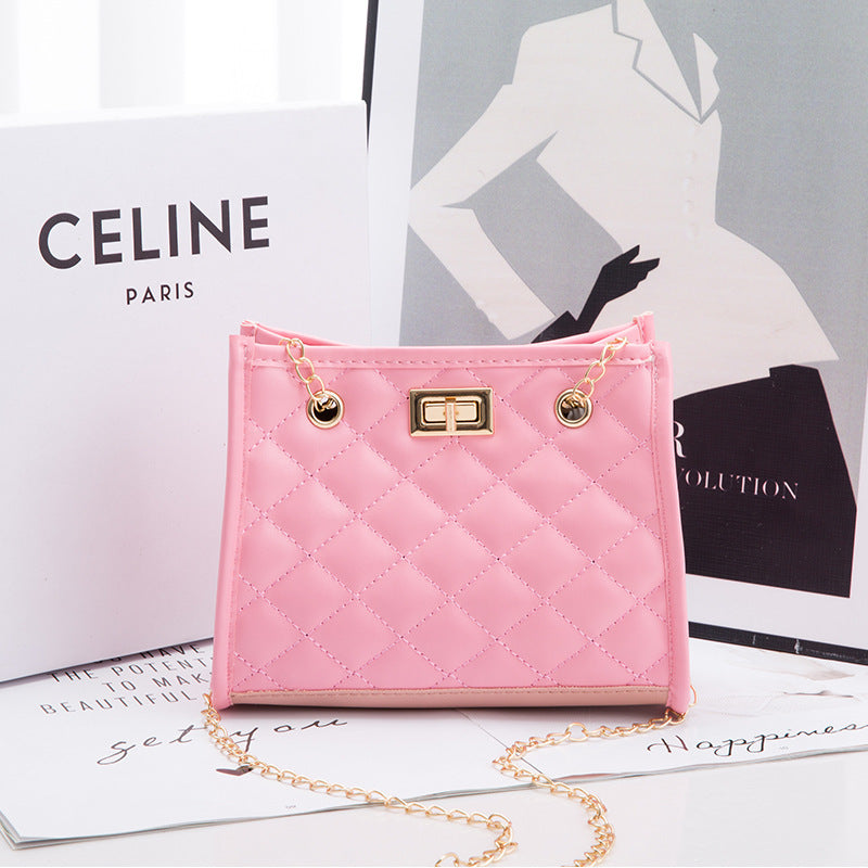 Mini Kettenmuster Rautenmuster Quadratische Schultertasche