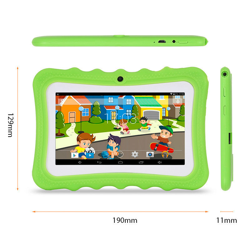 7-Zoll-Kinder-Tablet-Computer mit A33-Quad-Core-Prozessor, Cartoon-Design und Schülermotiven