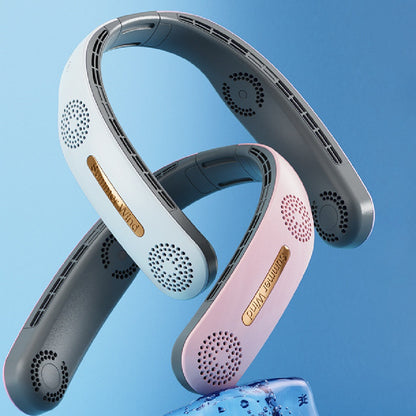 Lazy Mute Outdoor Sports USB Foldable, Bladeless Electric Neck Fan