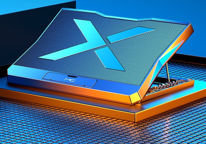 Foldable laptop cooler for the desk