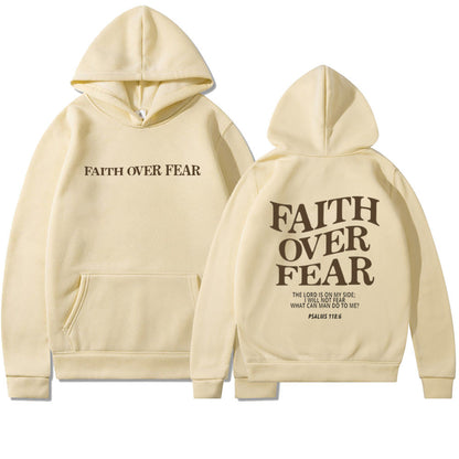 Glaube statt Angst Bibelvers Christlicher Hoodie
