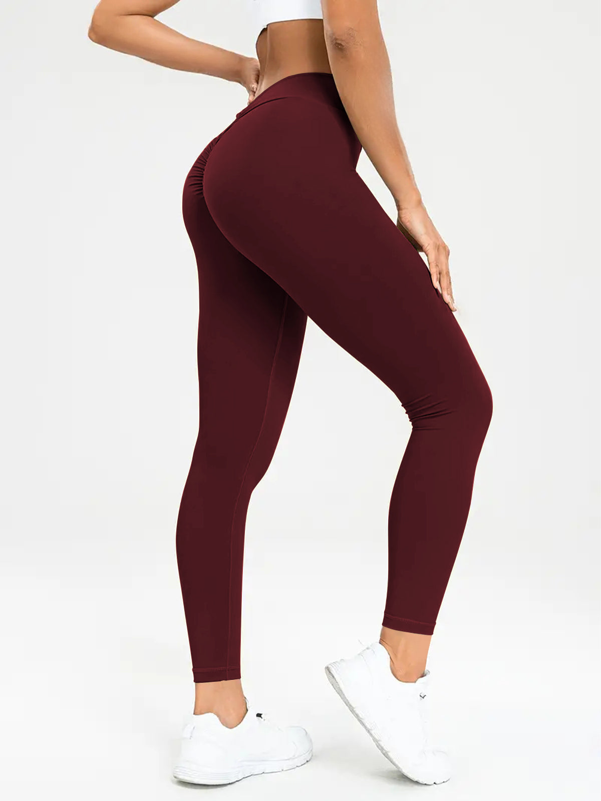 Hochelastische Yoga-Hose mit hoher Taille