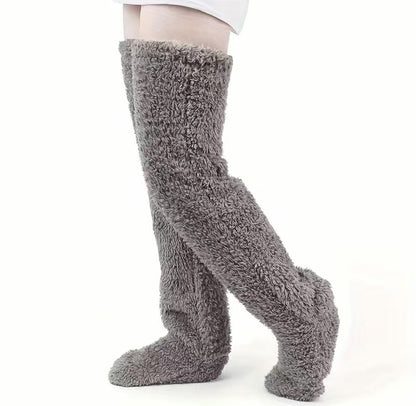 Overknee-Flauschig kältebeständige Socken