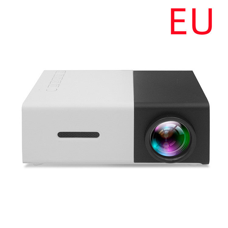 Tragbarer 3D-HD-LED-Heimkino-Projektor mit HDMI- und USB-Audioanschluss, YG300 Mini-Projektor