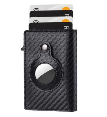 Multifunktionales RFID-Schutz-Diebstahlsichere Kartenetui-Tasche AirTag Leder-Geldbörsen-Set