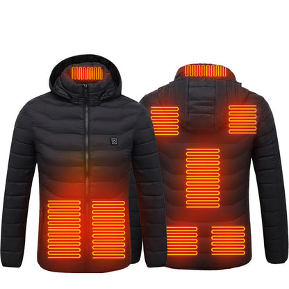 Beheizbare USB Elektro Baumwolle Reißverschluss Jacke