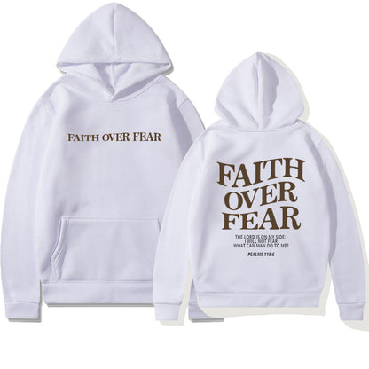 Glaube statt Angst Bibelvers Christlicher Hoodie
