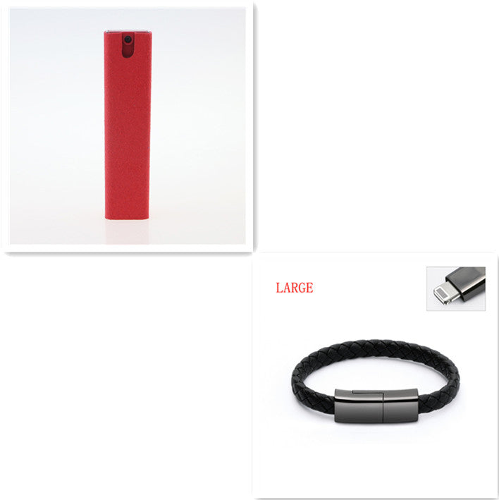 2-in-1 set for cleaning mobile phone and computer screens: microfiber cloth for dust removal