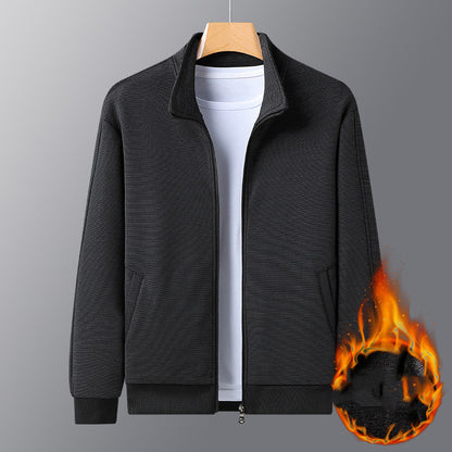 Stand-up collar sporty casual jacket