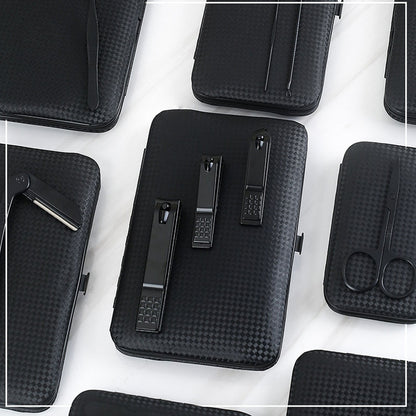 Professionelles Nagelknipser-Set mit Ohrlöffel, Hornhautzange, Nagelschneidezange, Pediküremesser und Nagelrillentrimmer