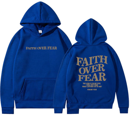 Glaube statt Angst Bibelvers Christlicher Hoodie
