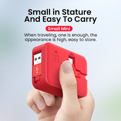 4-in-1-Einziehkabel, kreatives Macaron-USB-C-Micro-Kabel für iPhones mit Handyhalterung, Lade- und Datenkabel sowie Aufbewahrungsbox