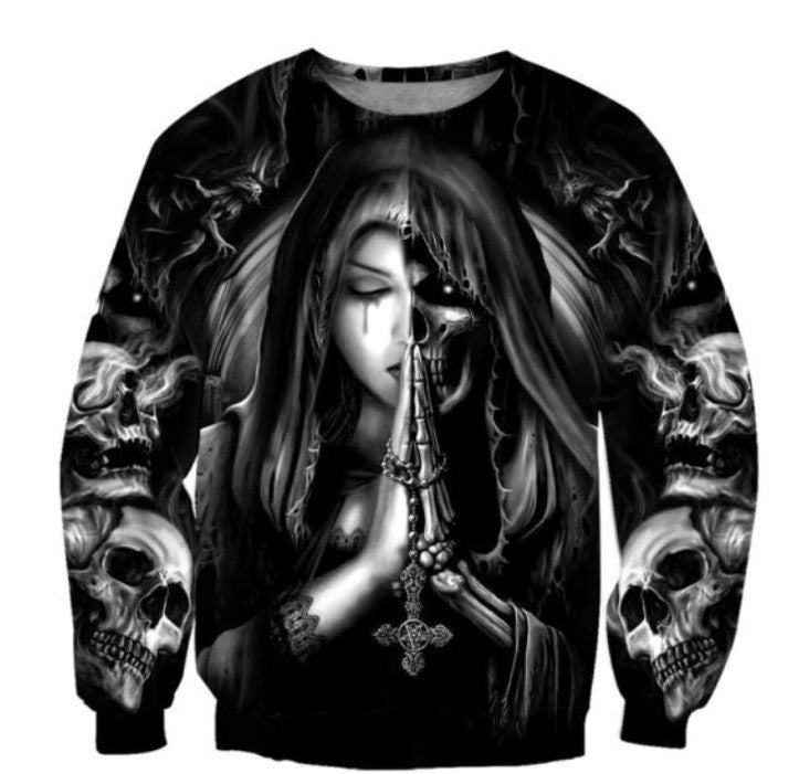 Halloween Totenkopf Anime 3D Sweatshirt
