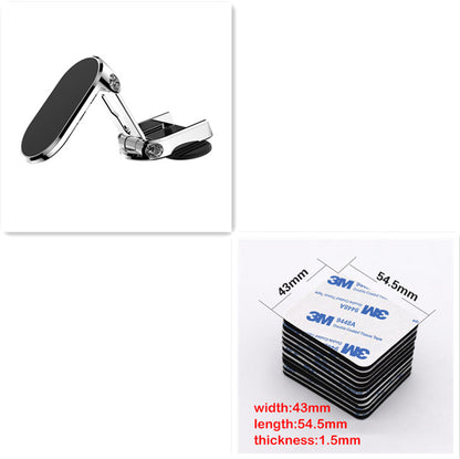 Drehbarer magnetischer Auto-Handyhalter aus Metall, faltbar, universell, mit Magnetbefestigung für Lüftungsschlitze und GPS-Unterstützung