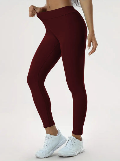 Hochelastische Yoga-Hose mit hoher Taille