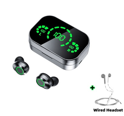 YD03 Wireless Bluetooth Compatible Headset TWS with Large, Intelligent Digital Display and Breathing Light Function