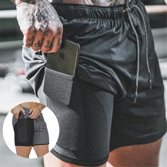 Kompressionsshorts mit Taschen