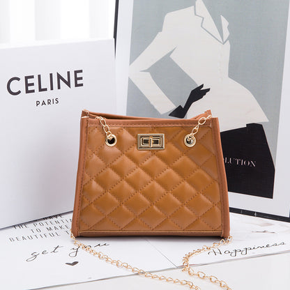 Mini Kettenmuster Rautenmuster Quadratische Schultertasche